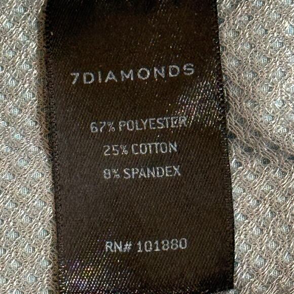 7 Diamonds Shorts Mens Size 32 Lightweight Polyester Stretch Preppy Golf - Picture 8 of 9